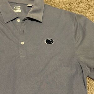 Cutter & Buck Penn State Nittany Lions Forge Eco Stretch Polo Gray Size Large